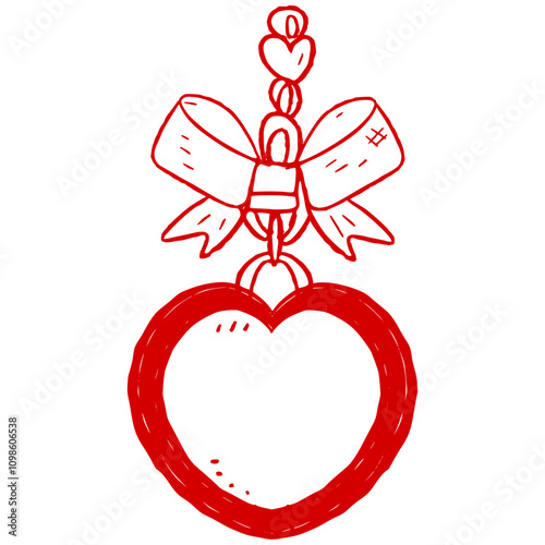 Heart Locket ,Coquette clipart, vintage locket, heart locket Bundle ,Wedding Invitation icon, Valentine locket Doodle Cricut, hand drawn illustration, heart locket with bow