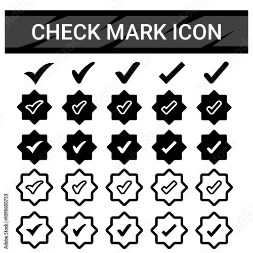 Check Mark, Valid, Yes, Confirmation, Okey, Positive checked, confirm, Acceptance in checklist, icon