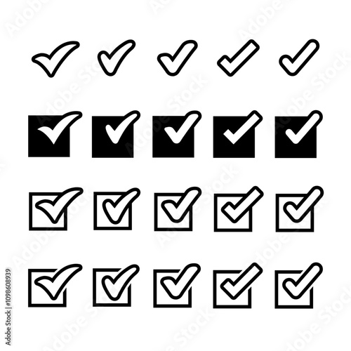 Check Mark, Valid, Yes, Confirmation, Okey, Positive checked, confirm, Acceptance in checklist, icon