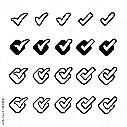 Check Mark, Valid, Yes, Confirmation, Okey, Positive checked, confirm, Acceptance in checklist, icon	