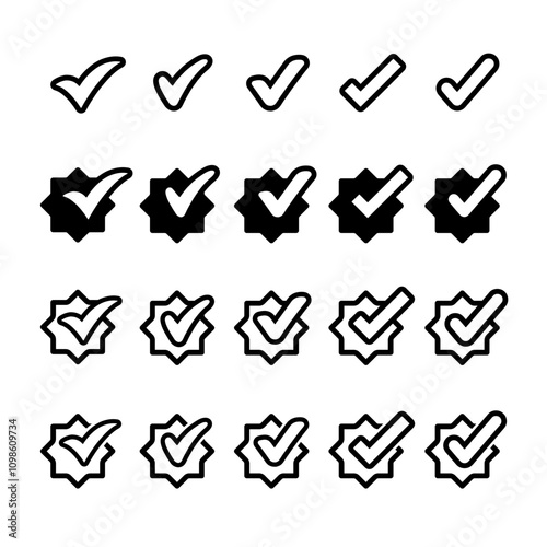 Check Mark, Valid, Yes, Confirmation, Okey, Positive checked, confirm, Acceptance in checklist, icon