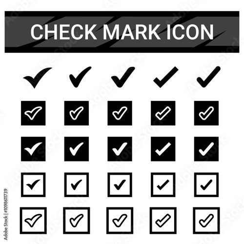 Check Mark, Valid, Yes, Confirmation, Okey, Positive checked, confirm, Acceptance in checklist, icon