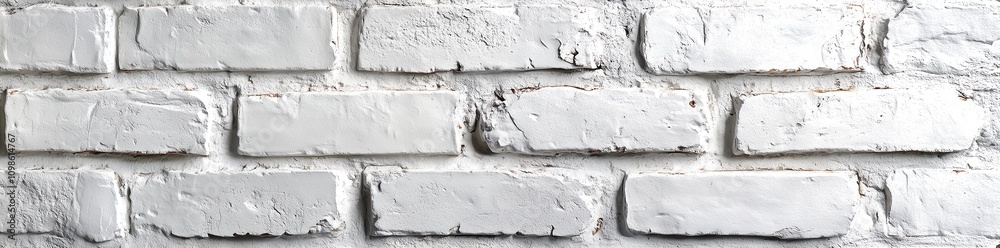 Obraz premium White brick wall texture background, seamless pattern