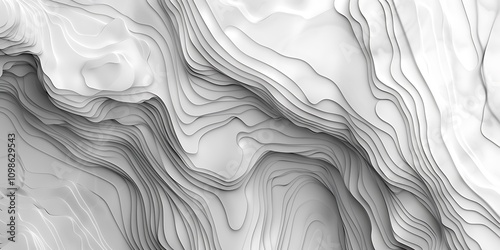 Landscape geodesy topographic map background. Grey topographic lines. Texture of lines. Transparent background