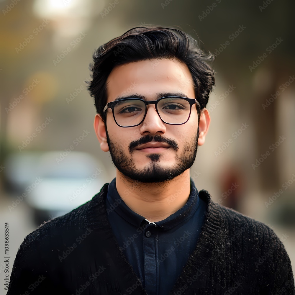 Fototapeta premium A stylized image of the ethical hacker from asia