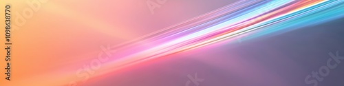 A colorful, abstract background with a rainbow stripe. The background is orange and purple. The rainbow stripe is blue, green, and red photo