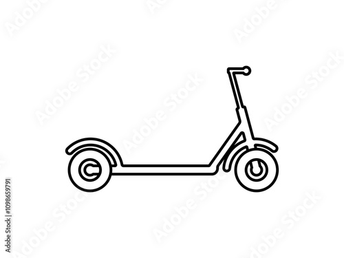 scooter transport icon vector illustration, icon sign logo design symbol illustration, isolated on white