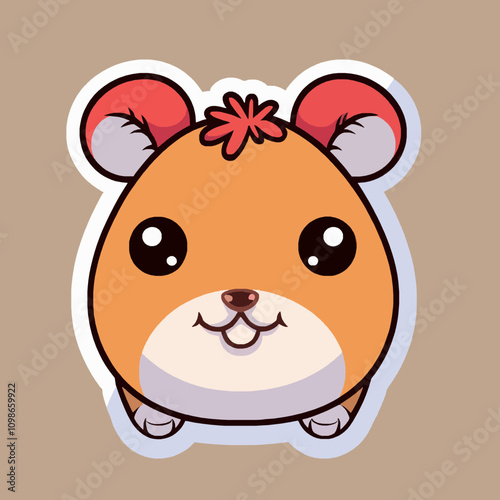 Charming Cartoon Hamster Character for Animal Lovers