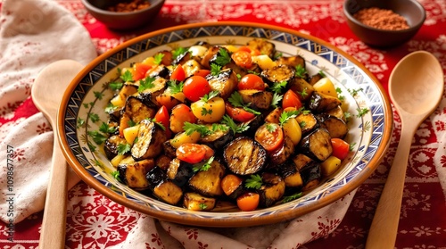 Grilled Eggplant Salad - Baqlajon Chuchuk (Uzbekistan Cuisine) photo