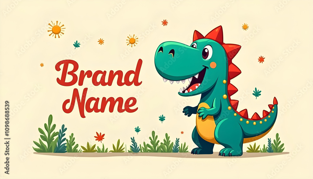 Fototapeta premium Cartoon mascot animal logo design