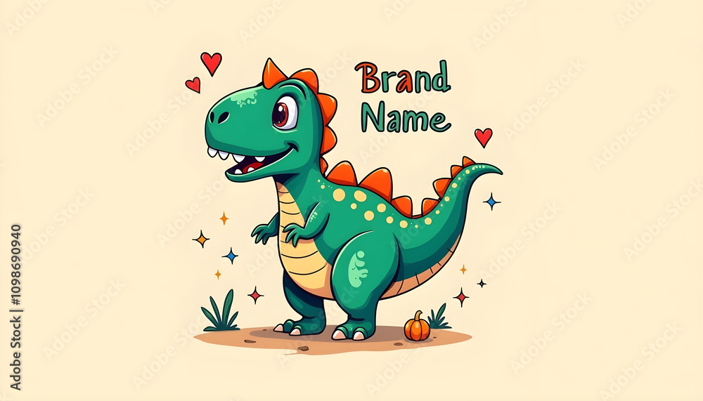 Obraz premium Cartoon mascot logo design