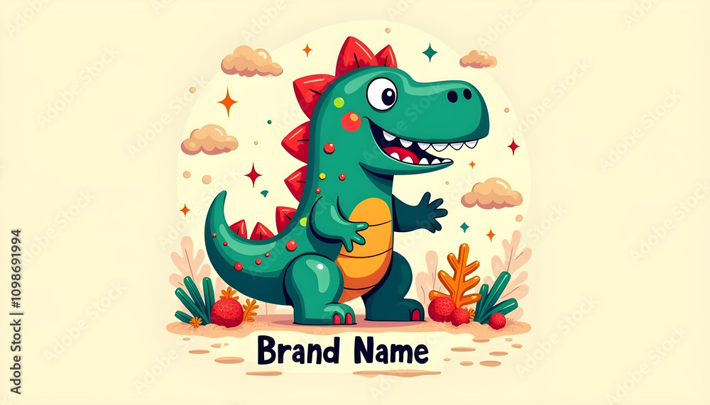 Obraz premium Cartoon mascot logo design