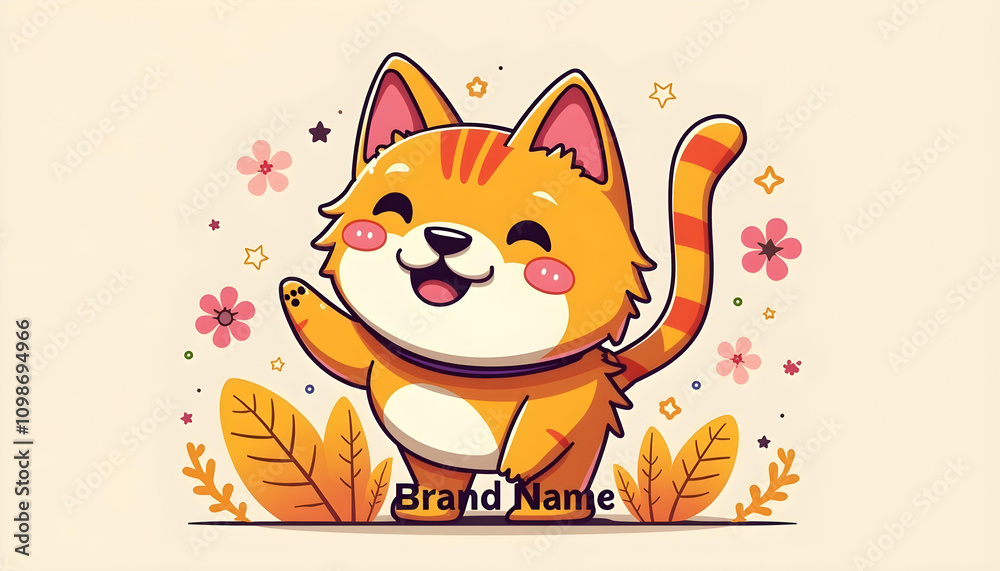 Fototapeta premium Cartoon mascot logo design
