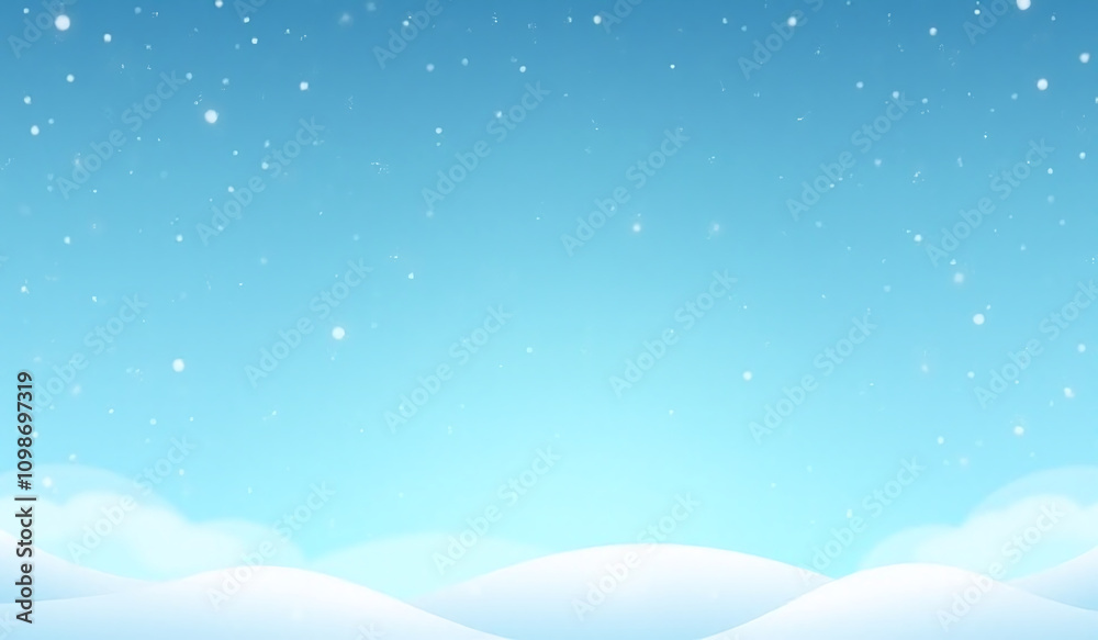 custom made wallpaper toronto digitalseamless white snow falls blue sky background perfect christmas cards banners flat style vector eps format