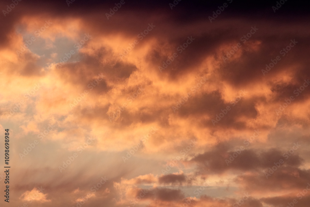 Obraz premium Sunset with sea and reflections