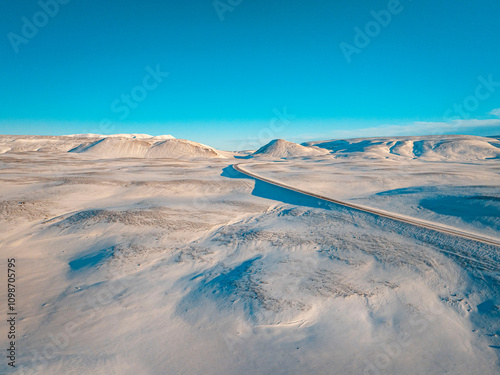 Drone Captures the Remote and Frozen Wilderness of Northern Iceland
 photo