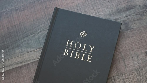 Holy Bible ESV Closeup Footage perfect for Church Videos