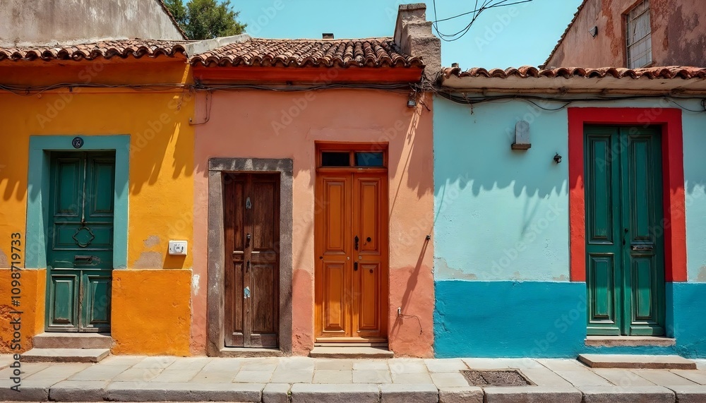 Fototapeta premium Old Caribbean Houses with Personality