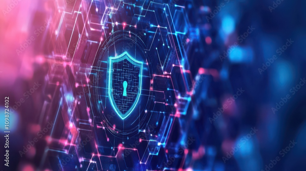 Obraz premium Business technology Antivirus alert protection Firewall security and cyber security Cybersecurity and IT