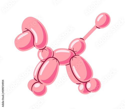 Green helium balloon dachshund dog
