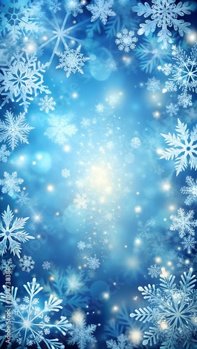 Winter snowflake background.