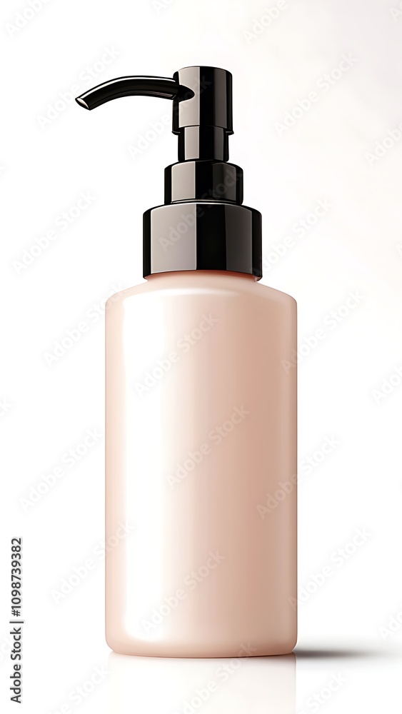 Obraz premium Skincare lotion pump bottle mock up, isolated on white background
