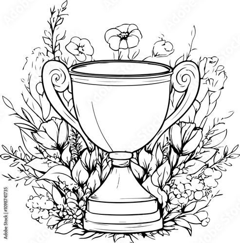 Vektor Grafik - Set: Chaos, Menschen, Pokal, Illustration, handgemalte, Coloring Pages und Zeichnungen von Kindern, Schule 