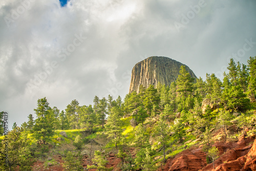 Beautiful summer colours of Devils Tower, Wyoming