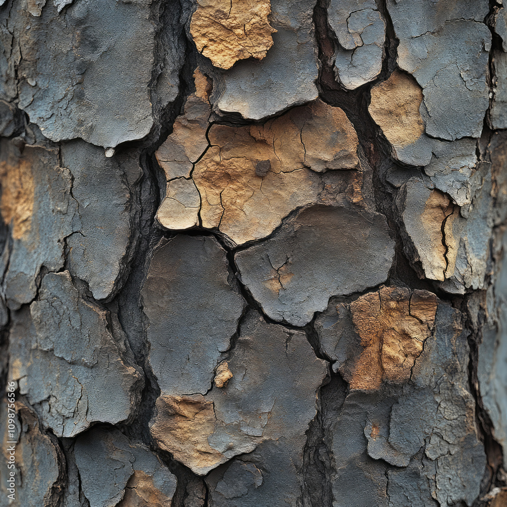 Fototapeta premium Close-up of Cracked Tree Bark Texture