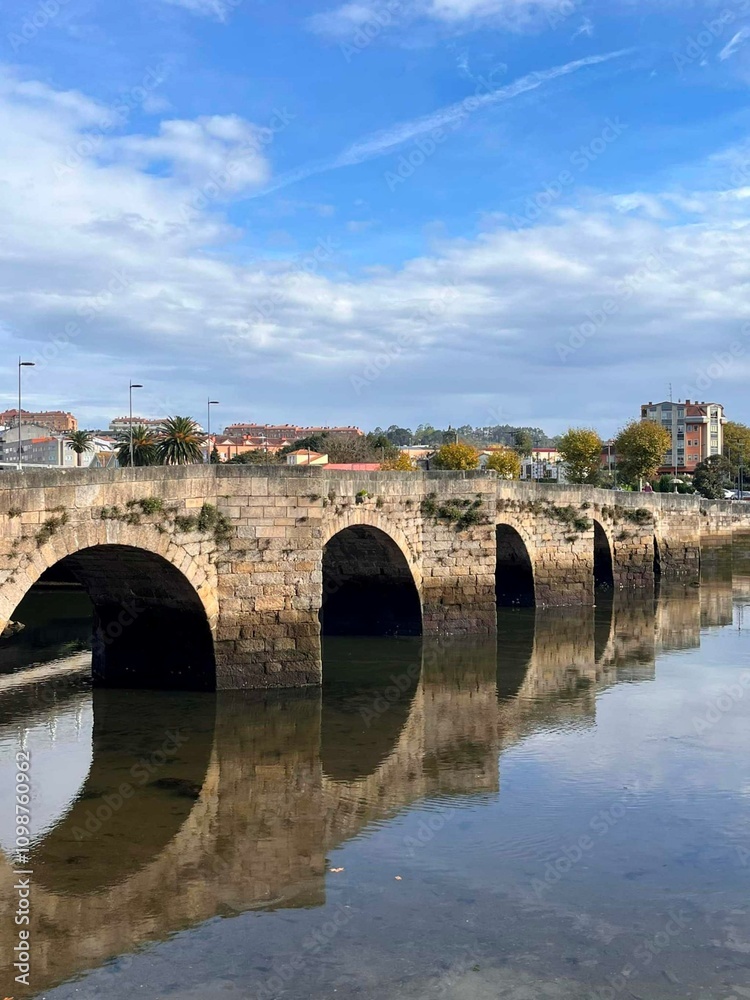 Obraz premium Puente romano del Burgo en A Coruña, Galicia