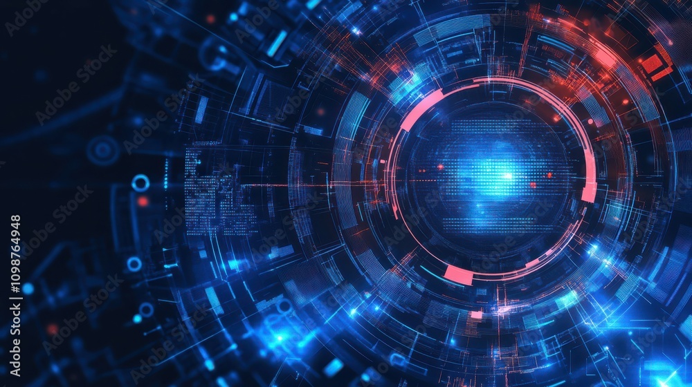 Obraz premium Digital background for tech