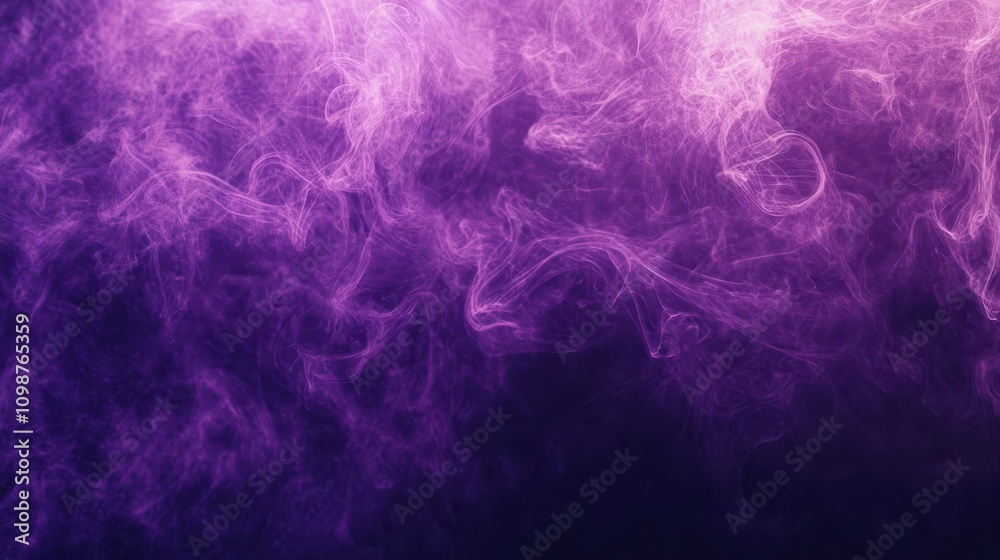 Obraz premium Colors of steamy vapor scarey dust zapped effect curve violet halloween dark pattern fog steam Purple texture abstract smoke swirl smog swirl aura background ambience smoke haze fumes