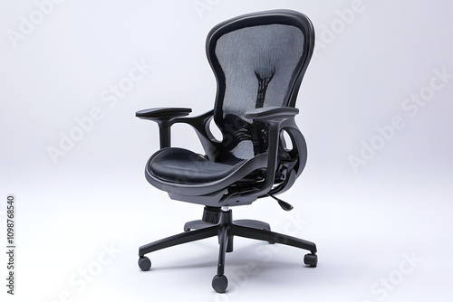 black office chair photo