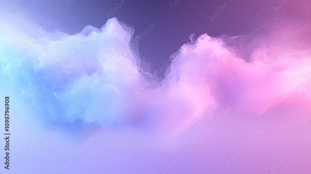 Obraz premium A purple and blue cloud with white specks