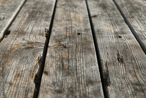 Close-up view of weathered wooden planks, backgrounds, rustic designs.