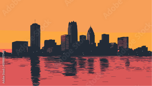 Detroit at Dusk