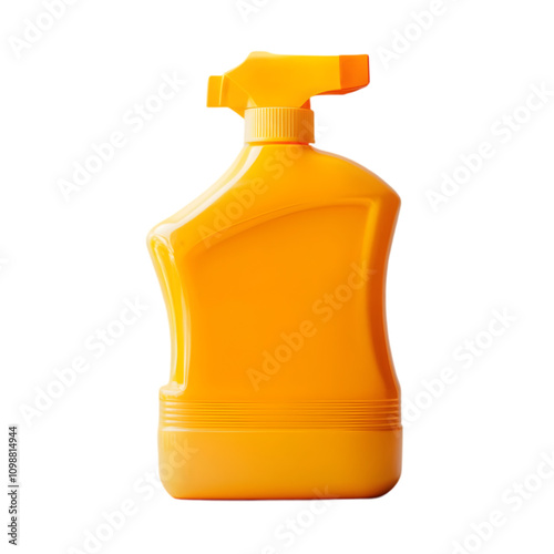 Yellow Plastic Spray Bottle  Cleaning  Gardening  Household  Dispenser  Container  Packagi photo