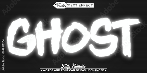 Worn Soul Ghost Vector Editable Text Effect Template