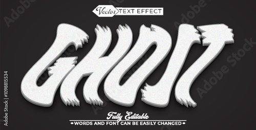 Worn Soul Ghost Vector Editable Text Effect Template