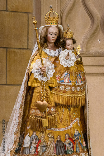Our Lady of Luxembourg (Comforter of the Afflicted). Notre-Dame de Luxembourg (Notre-Dame Cathedral in Luxembourg). photo