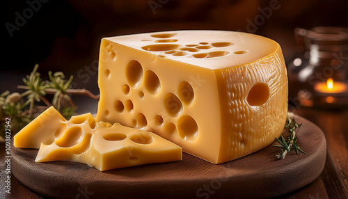 Photograph of an Emmental cheese photo