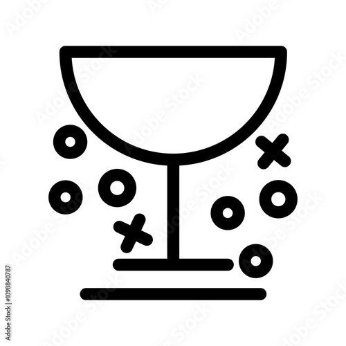 Wine glass icon template