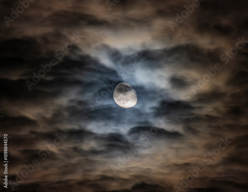 full moon in the night sky