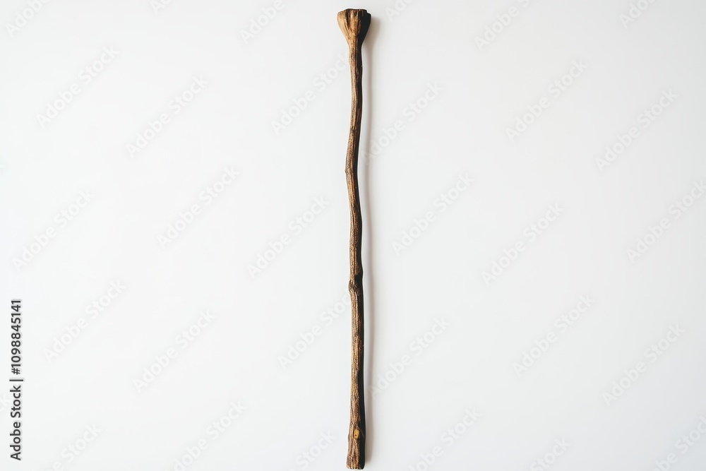 Obraz premium wooden stick on plain backdrop