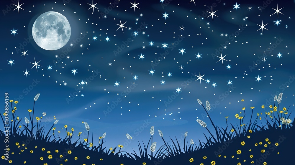 Fototapeta premium _stars_in_space_or_night_sky