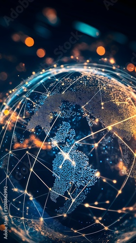 global business structure showcasing networking data exchange and customer connections emphasizing hr recruitment outsourcing and teamwork strategies