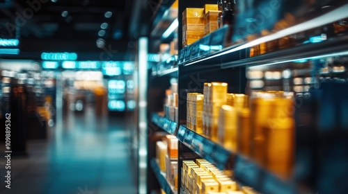 Wallpaper Mural Store aisle with products. Torontodigital.ca