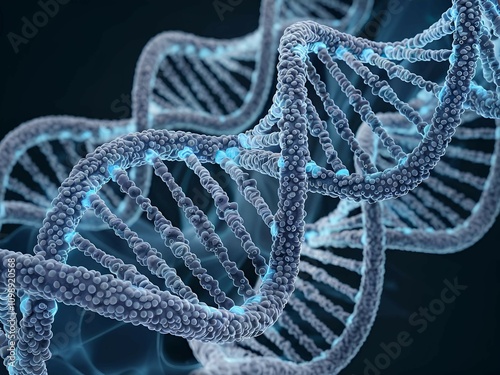 Human DNA concept stock image.