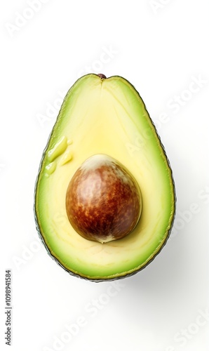 Avocado isolated on white background