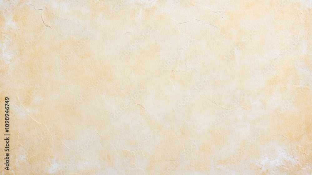 Fototapeta premium Vintage Distressed Blank Paper Background for Artistic Presentations, Nostalgic Themes | Ultra-Detailed Soft Yellow Tones with Subtle Imperfections